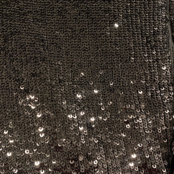 A.L.C. Mara Sequined Long Sleeves Mini Cocktail Dress In Black Size 4 ($595) - Picture 9 of 9